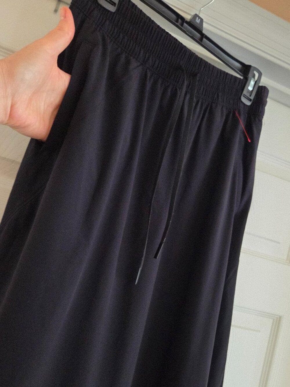Athleta Black Drawstring A-Line Skirt Size 10 - Picture 4 of 8